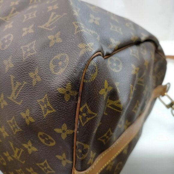 Louis Vuitton LV Boston Bag Keepall Bandouliere 60 Brown Monogram 749-082125 - Picture 5 of 9